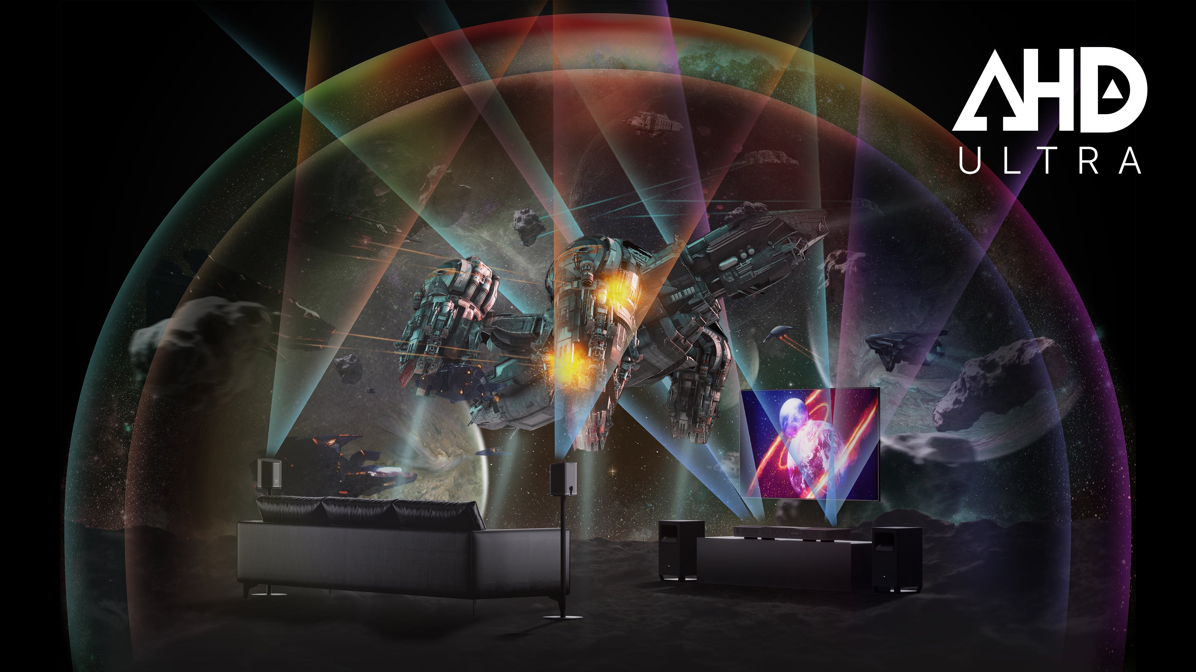 Nakamichi DRAGON Home Surround Sound System (With Dual-Opposing 8" Subs)