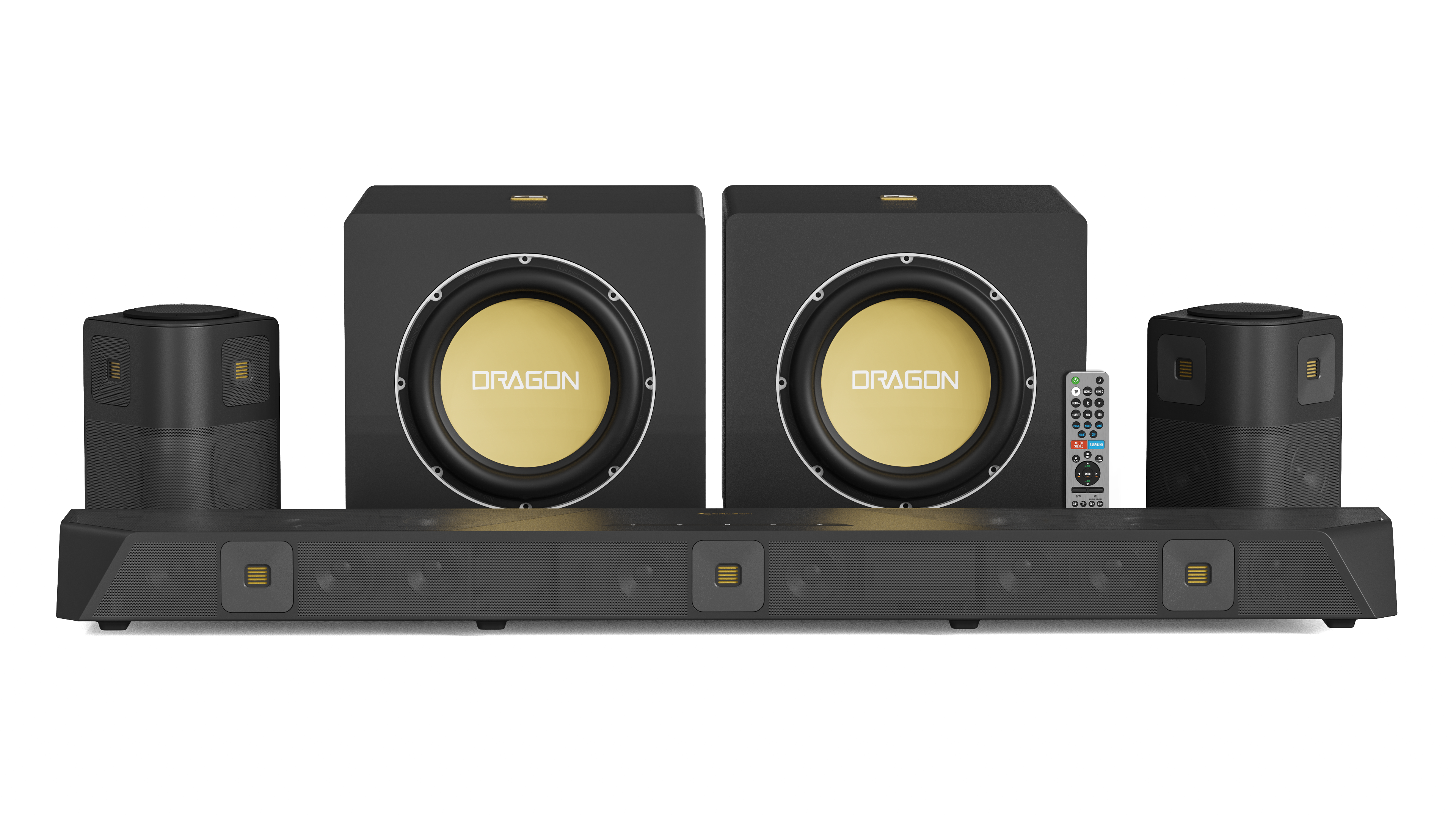 Nakamichi DRAGON Home Surround Sound System (With Dual 12" Subs)