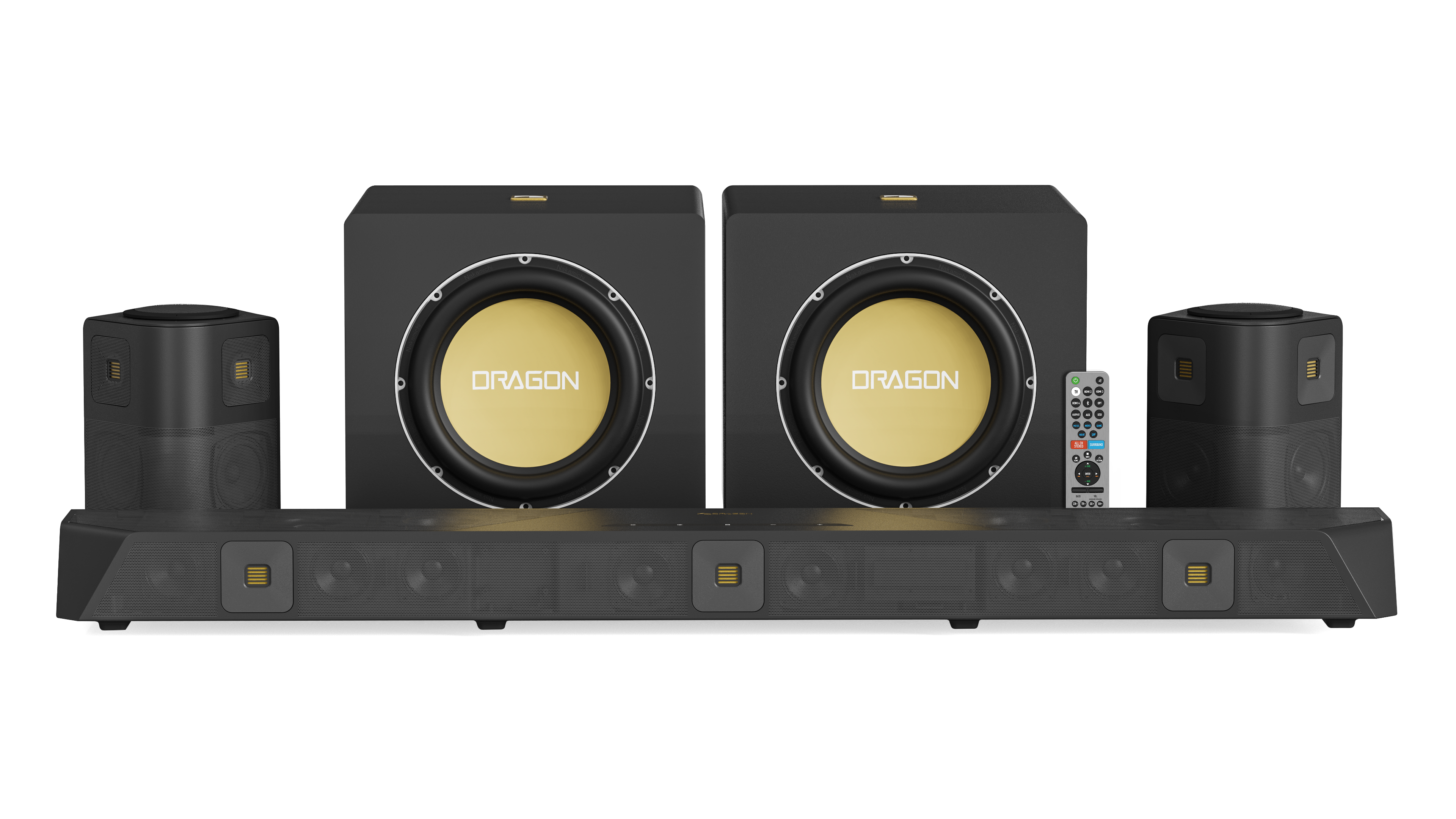 Nakamichi DRAGON Home Surround Sound System (With Dual 12