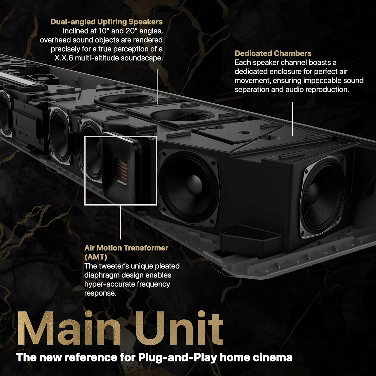 Nakamichi DRAGON Home Surround Sound System (With Dual-Opposing 8" Subs)