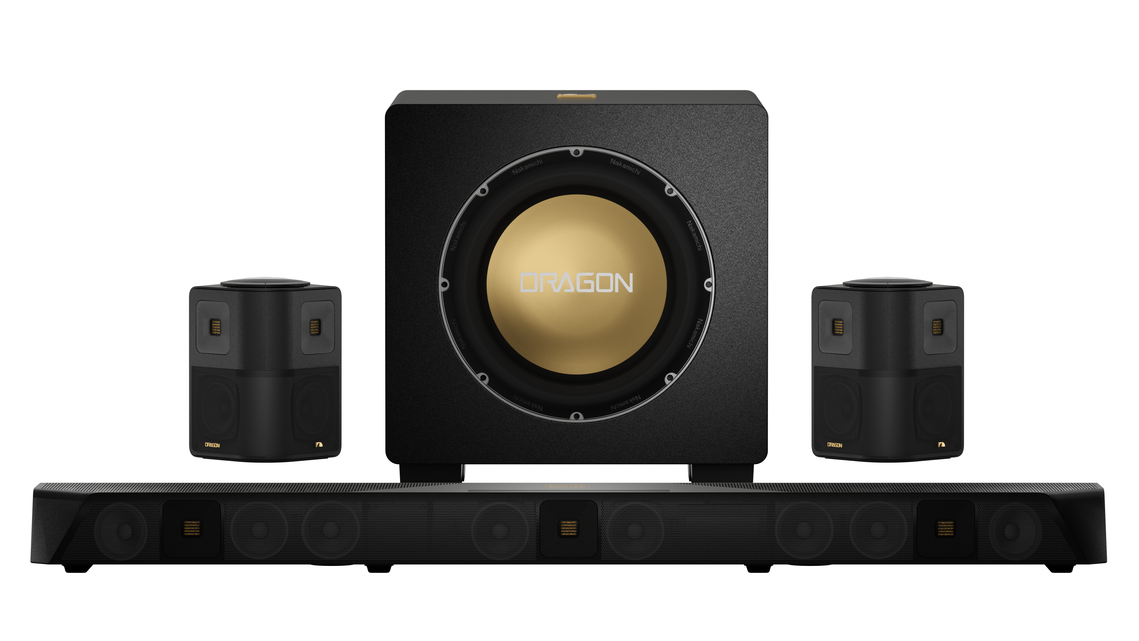 Nakamichi DRAGON Home Surround Sound System (With Single 12" Sub)