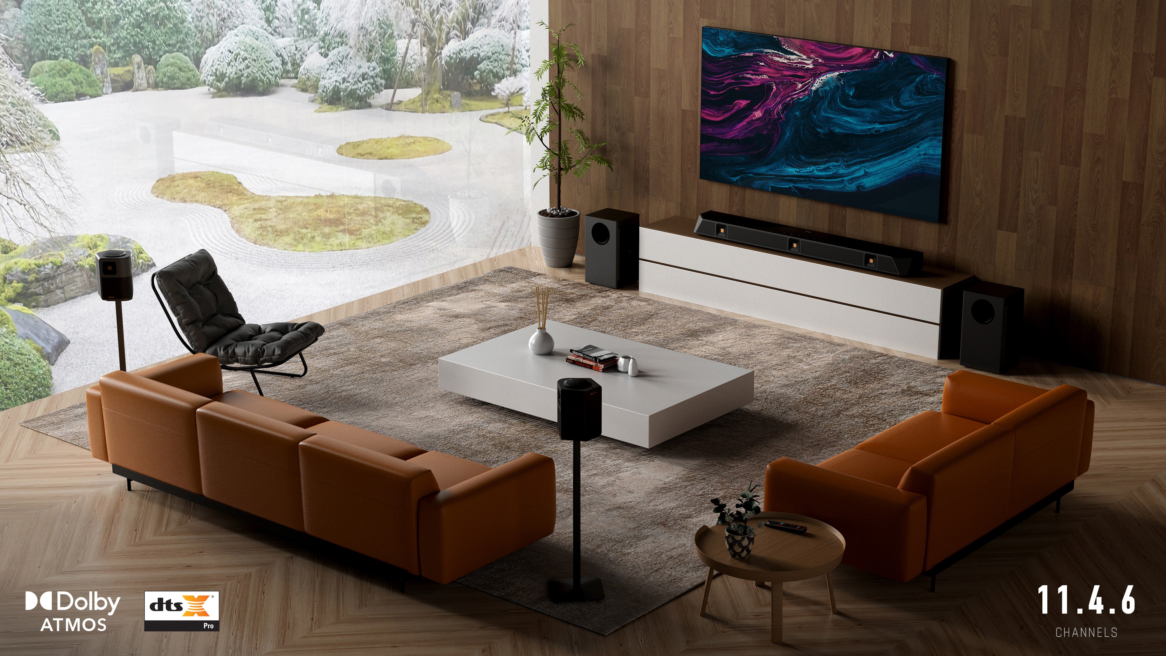 Nakamichi DRAGON Home Surround Sound System (With Dual-Opposing 8" Subs)