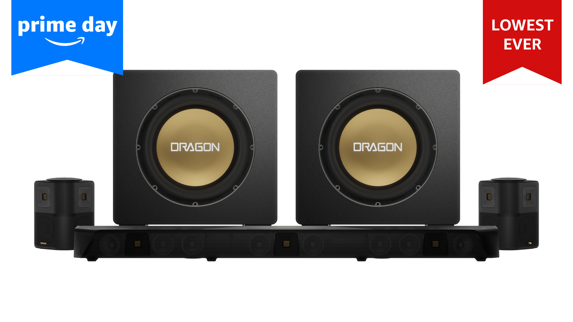 Nakamichi DRAGON Home Surround Sound System (With Dual 12" Subs)