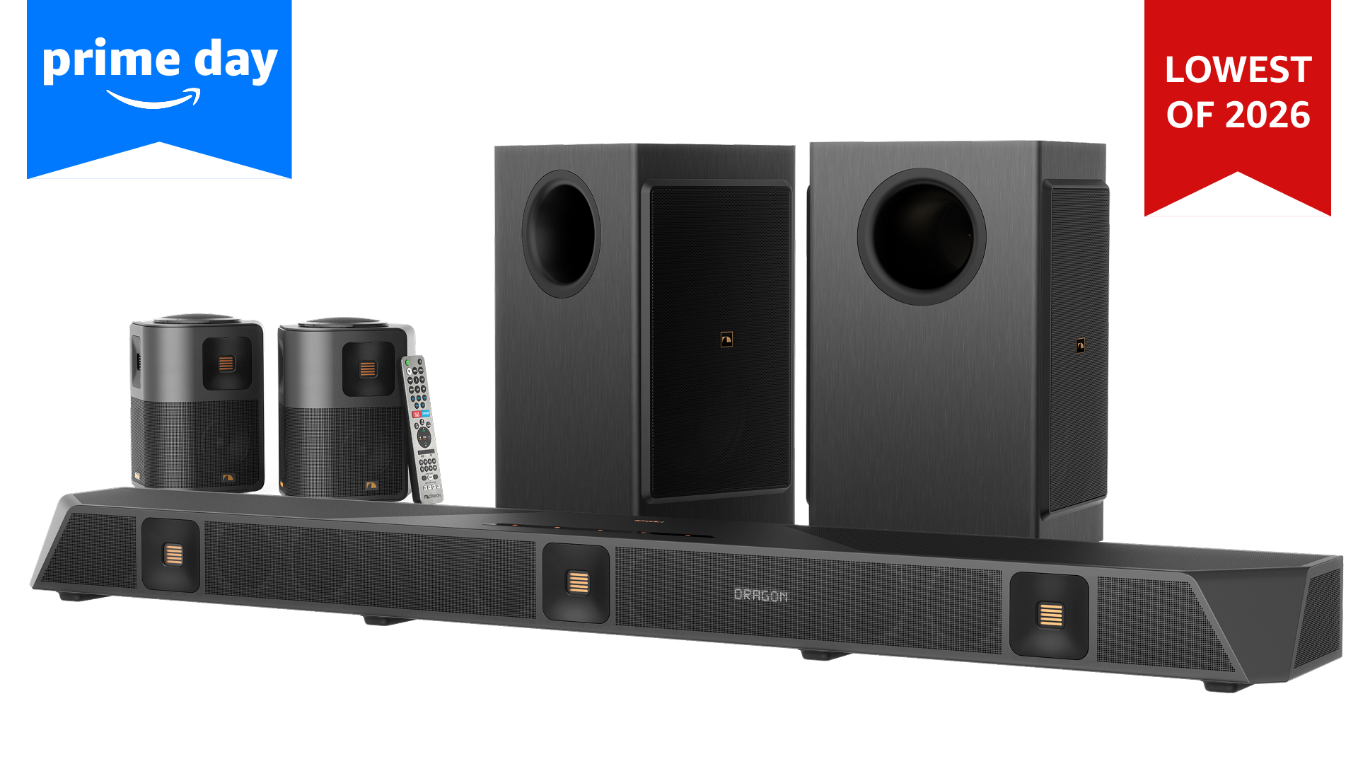 Nakamichi DRAGON Home Surround Sound System (With Dual-Opposing 8