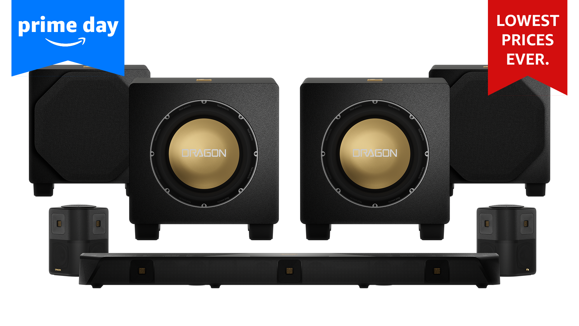 Nakamichi DRAGON Home Surround Sound System (With Quad 12