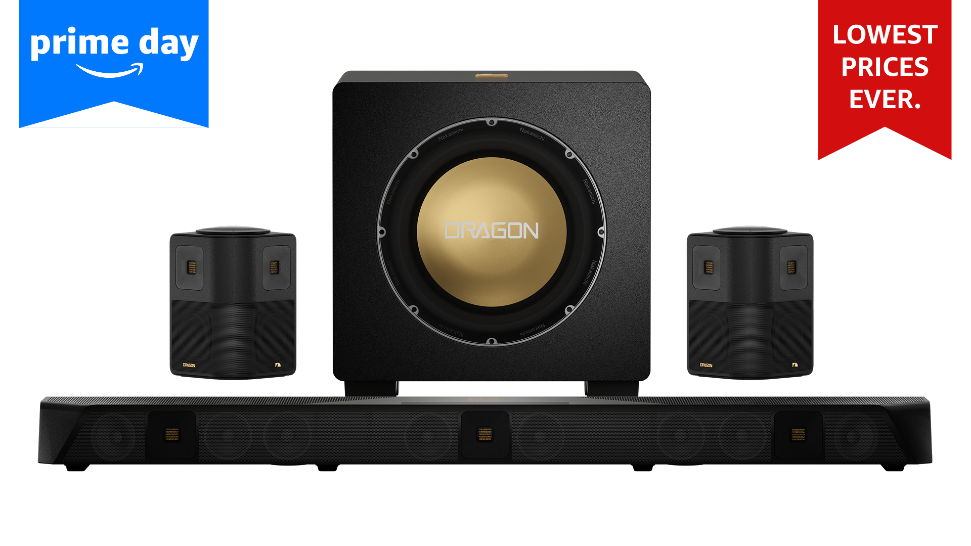 Nakamichi DRAGON Home Surround Sound System (With Single 12" Sub)