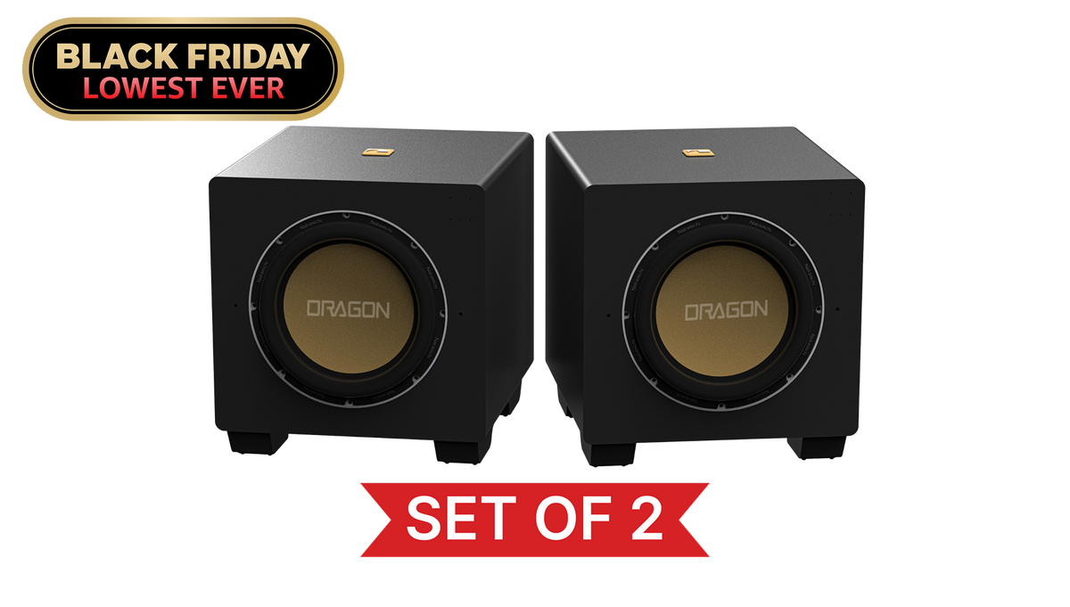 Nakamichi Modular 12" Subwoofer Expansion Bundle (Set of 2), Black Friday