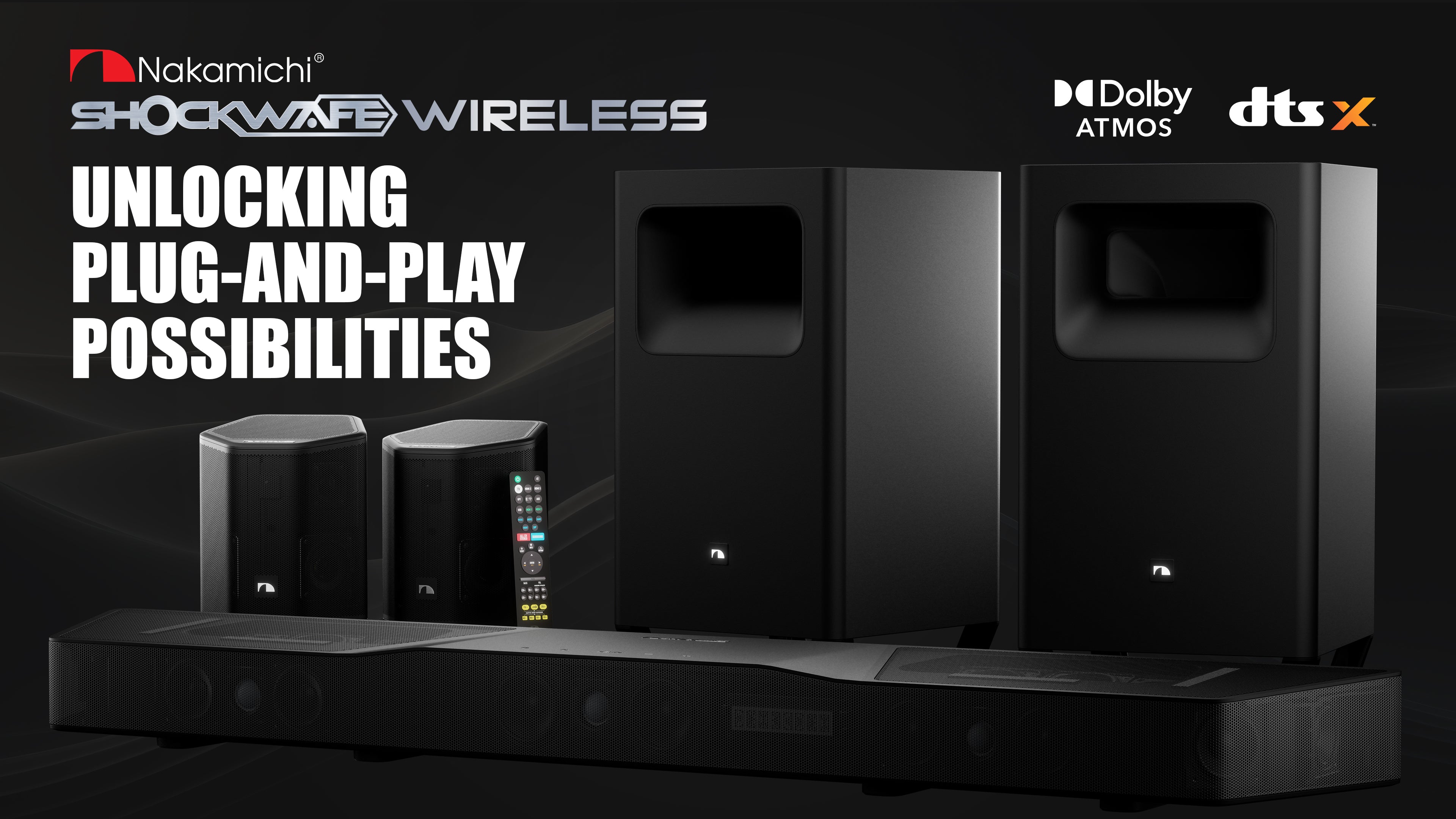 Nakamichi Shockwafe Wireless 11.2.6 Soundbar System