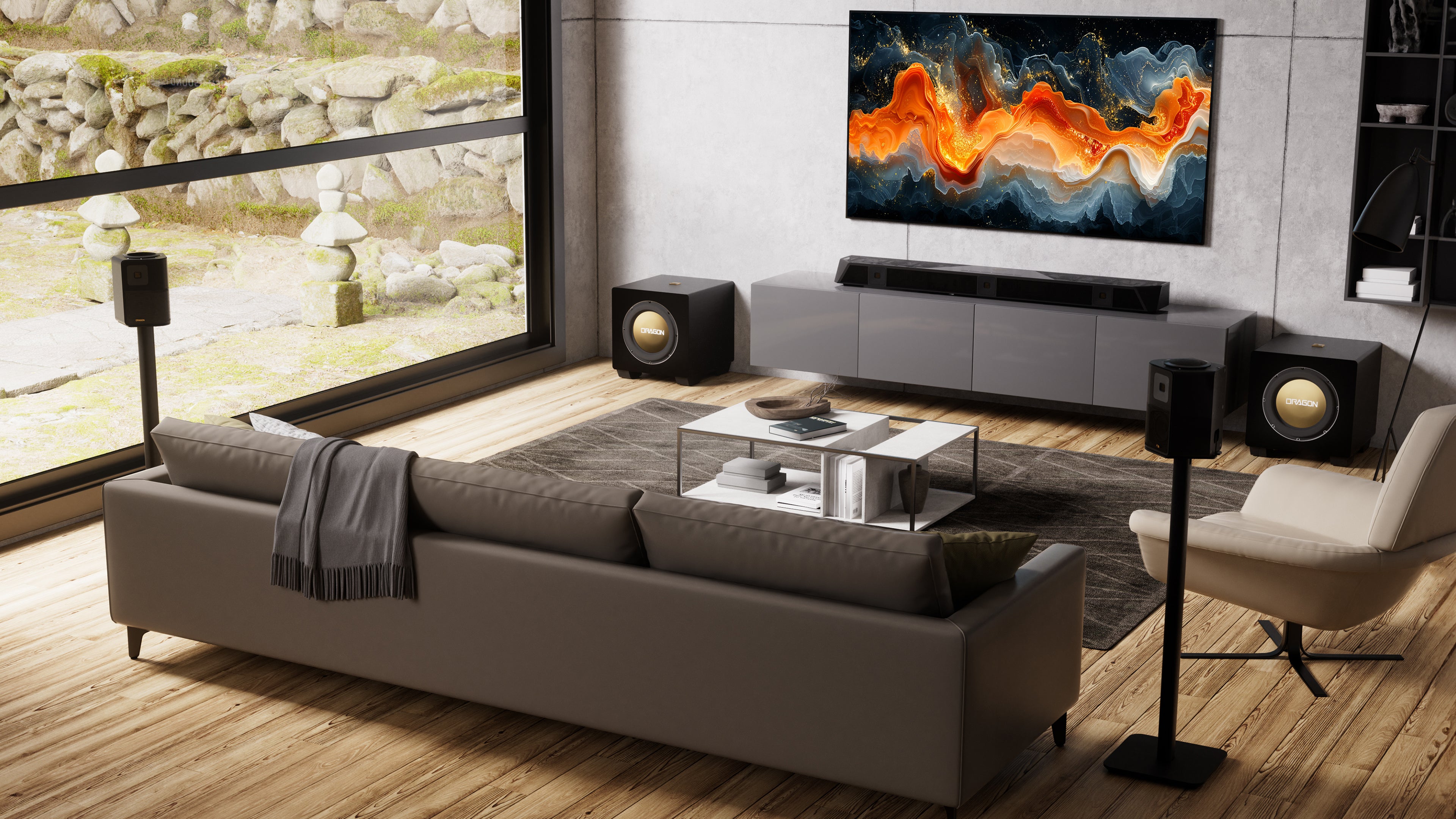 Nakamichi DRAGON Home Surround Sound System (With Dual 12" Subs)