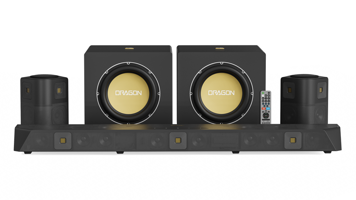 Nakamichi DRAGON Home Surround Sound System (With Dual 12