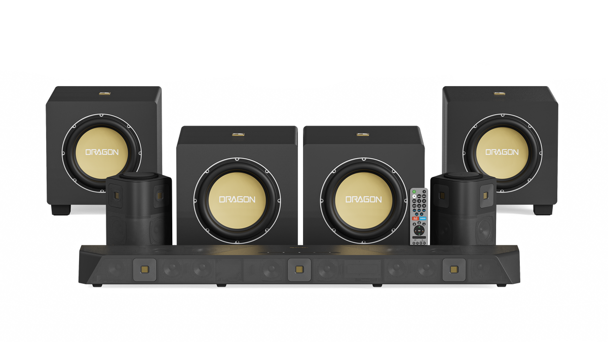 Nakamichi DRAGON Home Surround Sound System (With Quad 12