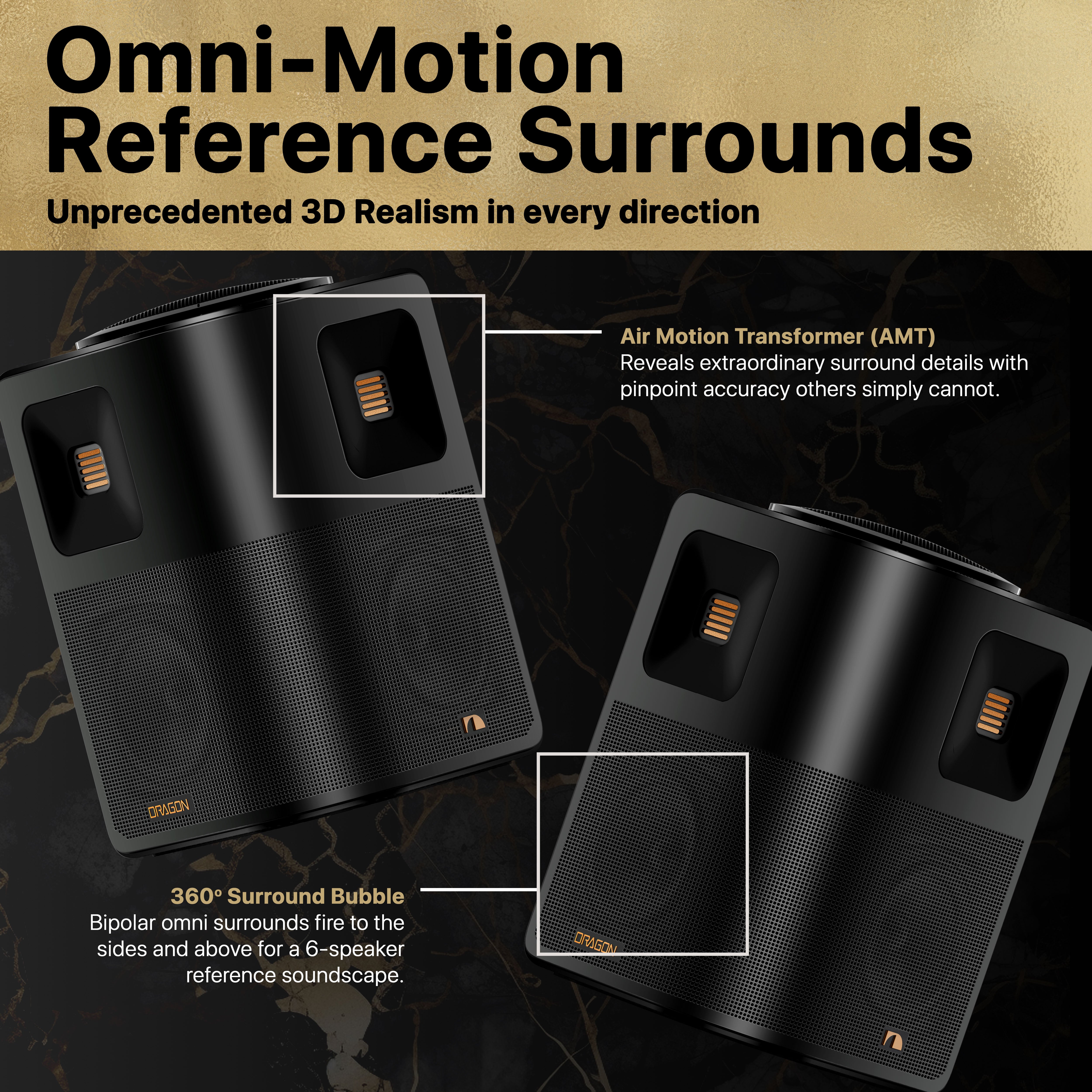 Nakamichi DRAGON Home Surround Sound System (With Dual 12