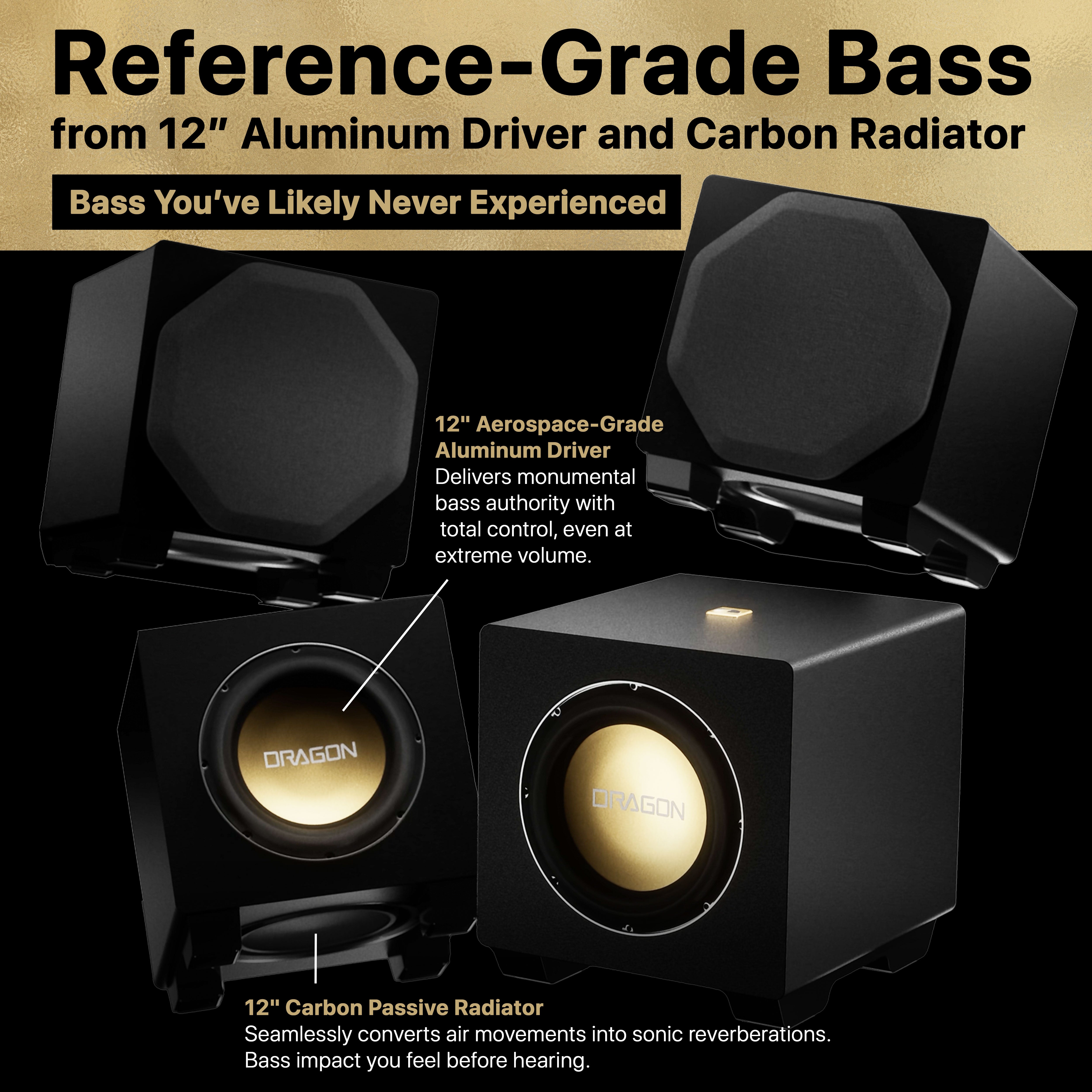 Nakamichi DRAGON Home Surround Sound System (With Quad 12" Subs)