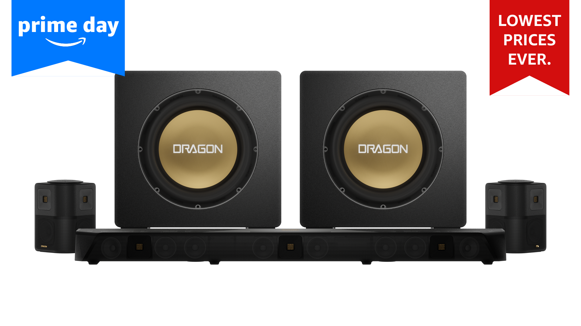 Nakamichi DRAGON Home Surround Sound System (With Dual 12" Subs)