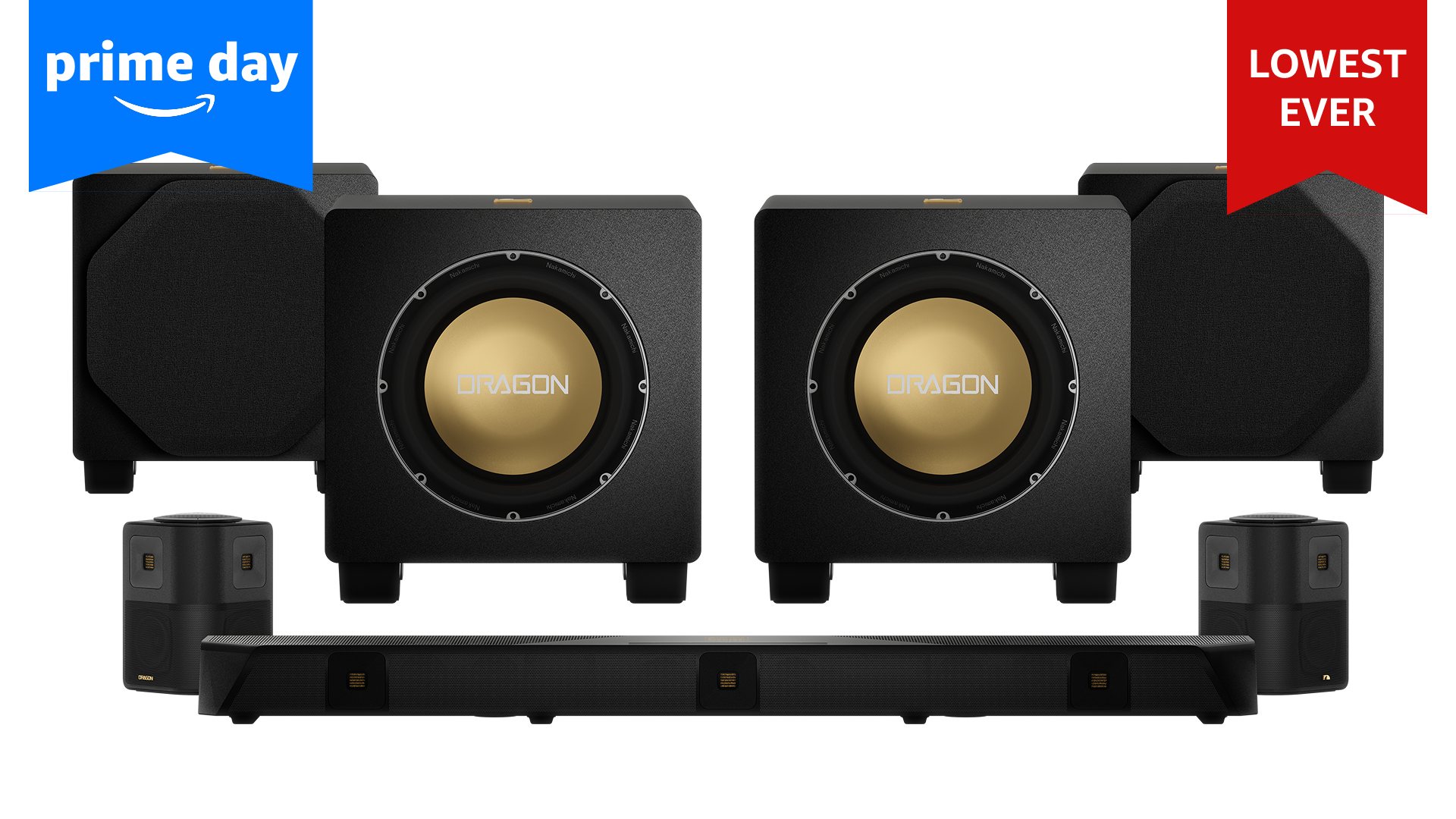 Nakamichi DRAGON Home Surround Sound System (With Quad 12" Subs)