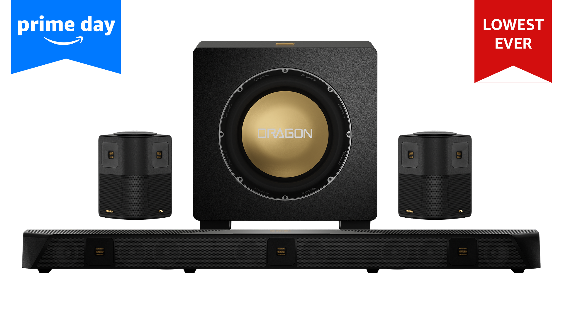 Nakamichi DRAGON Home Surround Sound System (With Single 12" Sub)