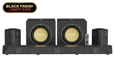 Nakamichi DRAGON Home Surround Sound System (With Dual 12" Subs), Black Friday