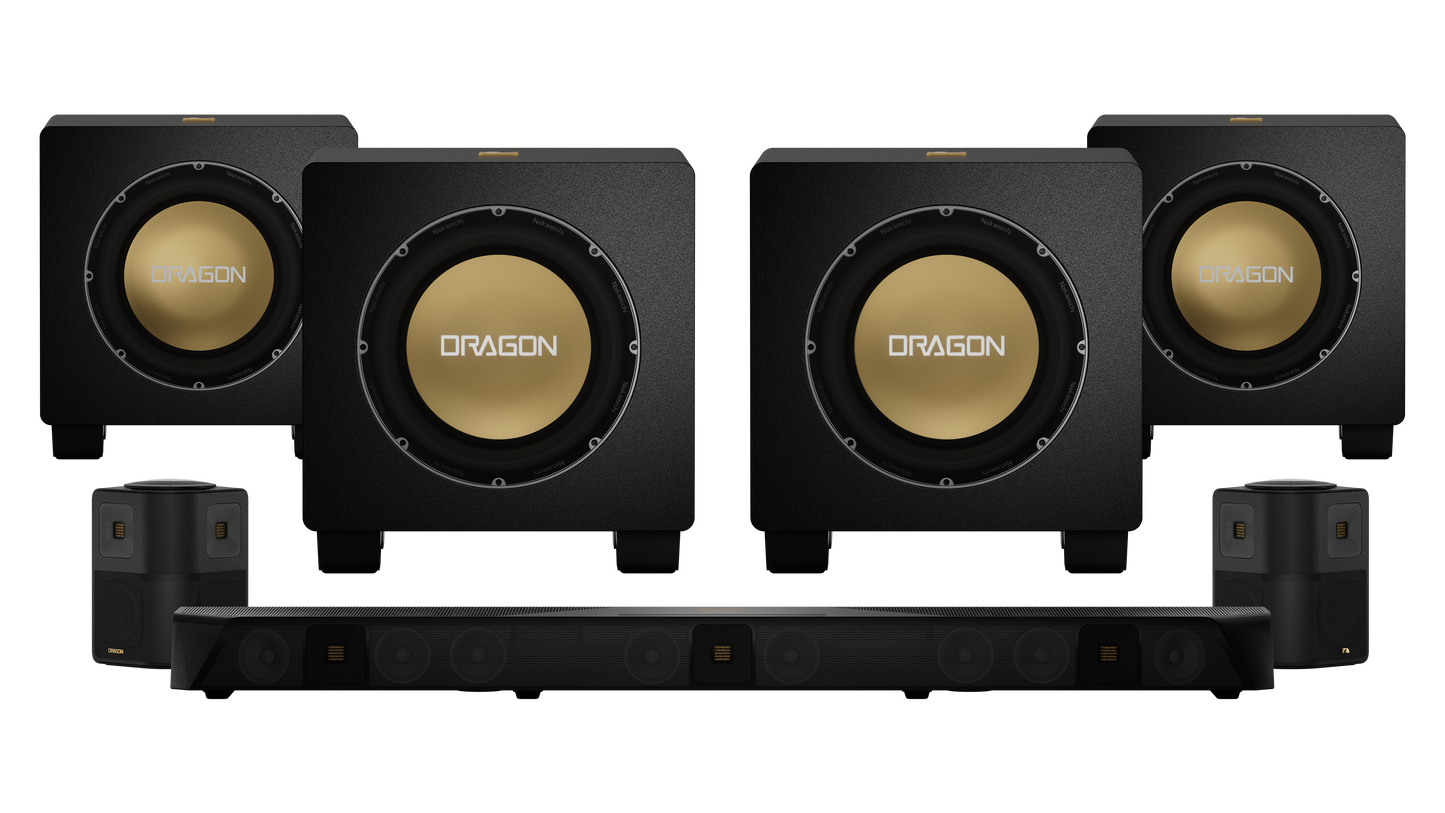 Nakamichi DRAGON Home Surround Sound System (With Quad 12" Subs)