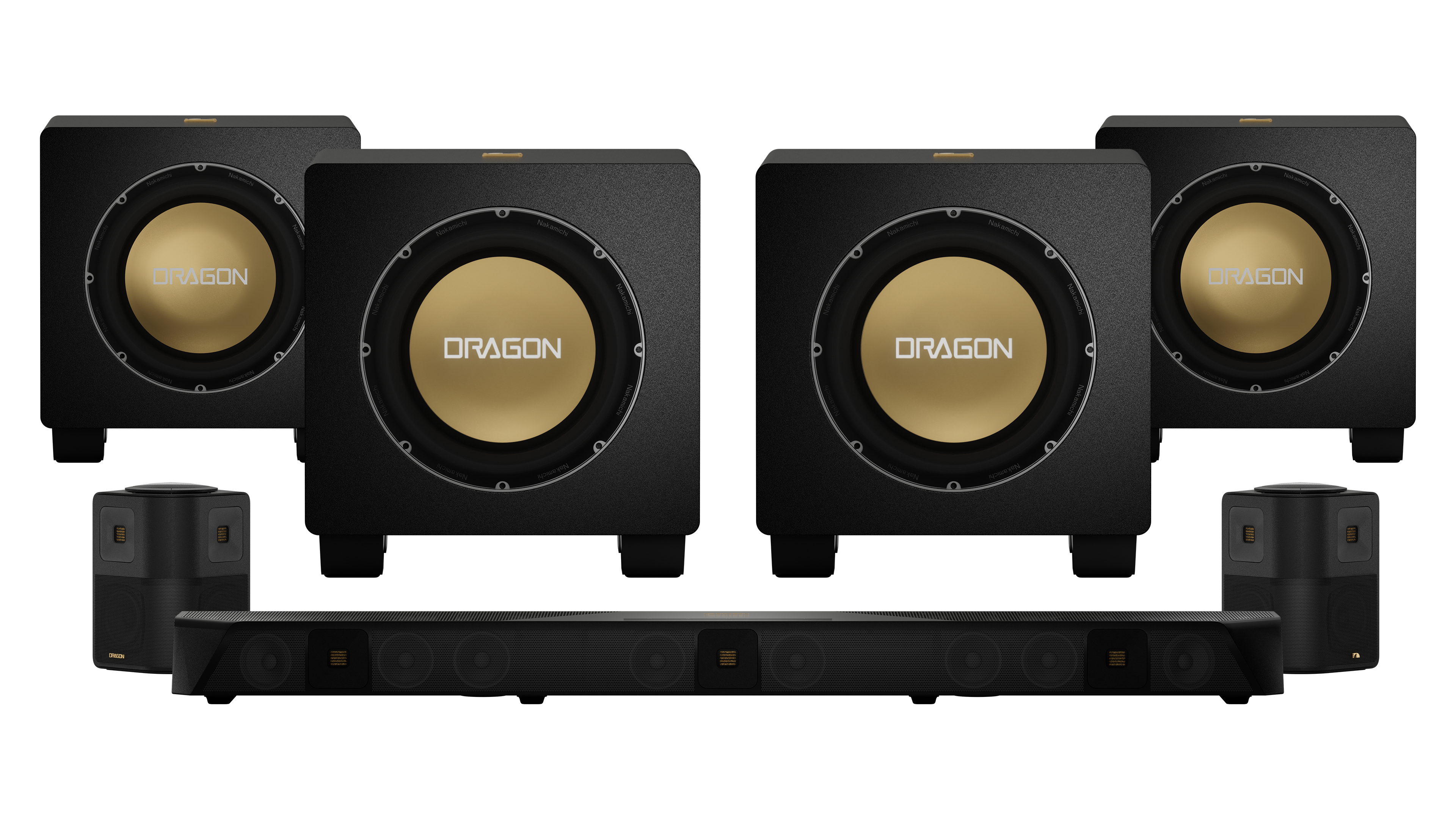 Nakamichi DRAGON Home Surround Sound System (With Quad 12" Subs)